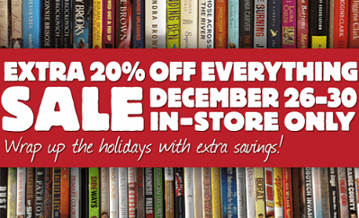  Priced Books on Half Price Books  20  Off Everything