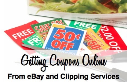 Buying Coupons on Ebay and Clipping Services
