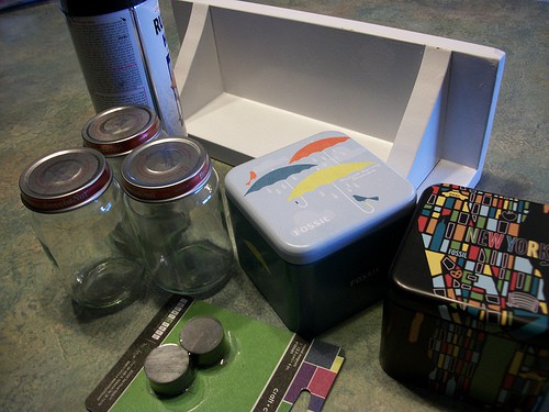 Make an Organizational Shelf with Baby Food Jars