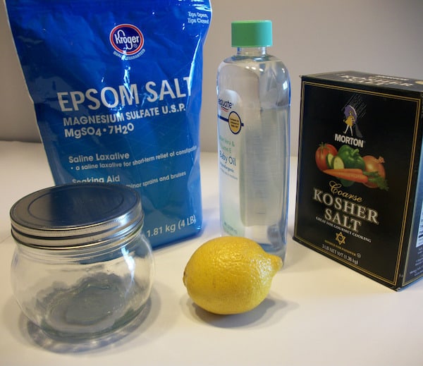 homemade bath salt scrub