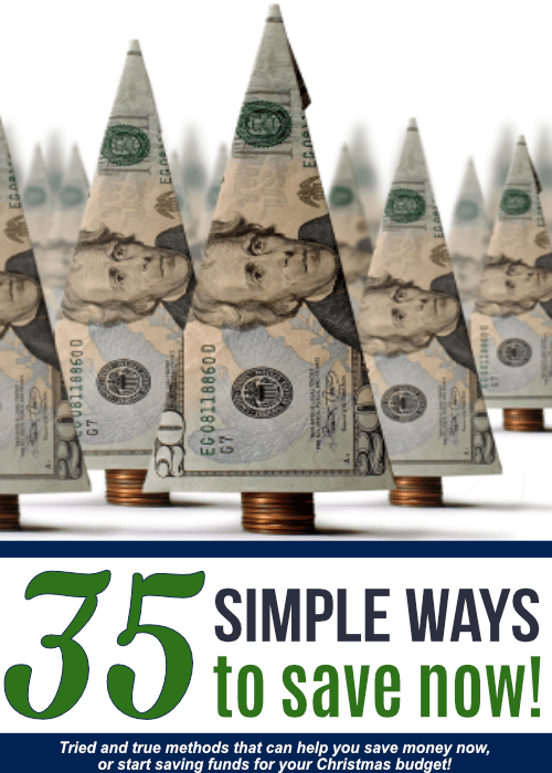 If you need to save money now, this list of 35 simple ways to save can help you get on the right track!