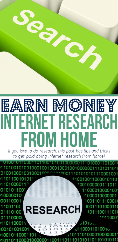 Are you a researching sleuth? You can get paid for doing internet research at home. Check out these and sites to consider if you want to cash in!