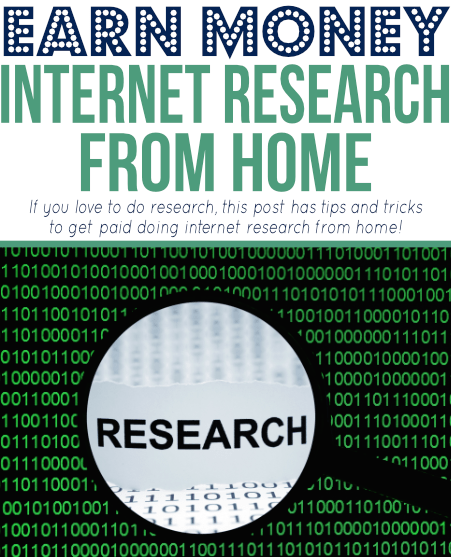 Are you a researching sleuth? You can get paid for doing internet research at home. Check out these and sites to consider if you want to cash in!