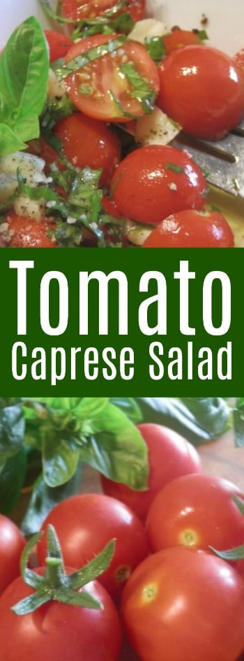 This tomato caprese salad is super easy to prepare! It is similar to what you would order at Carrabba's so it's a great copycat recipe!