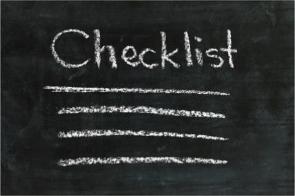 Chalkboard Checklist