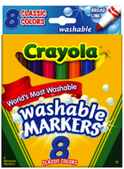 Crayola Washable Markers, 8 ct, $1.97