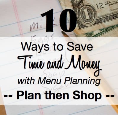 Meal Planning 101 Plan then Shop