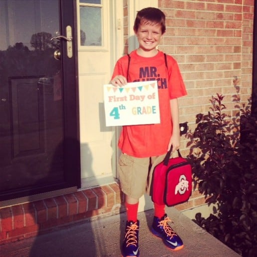 Caleb First Day of School