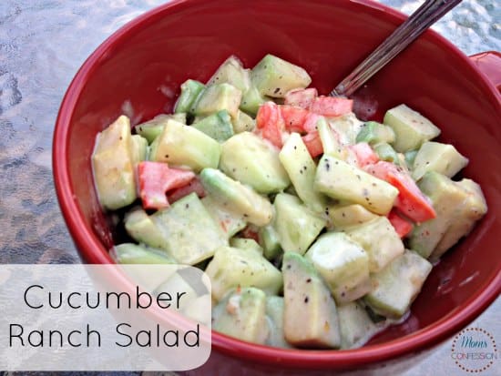 Zesty Cucumber Ranch Salad - Savings Lifestyle