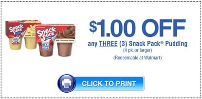 Hunts Snack Pack Pudding Coupons