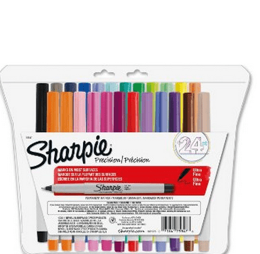 Sharpie Ultra Fine Permanent Markers, 24 ct, $11