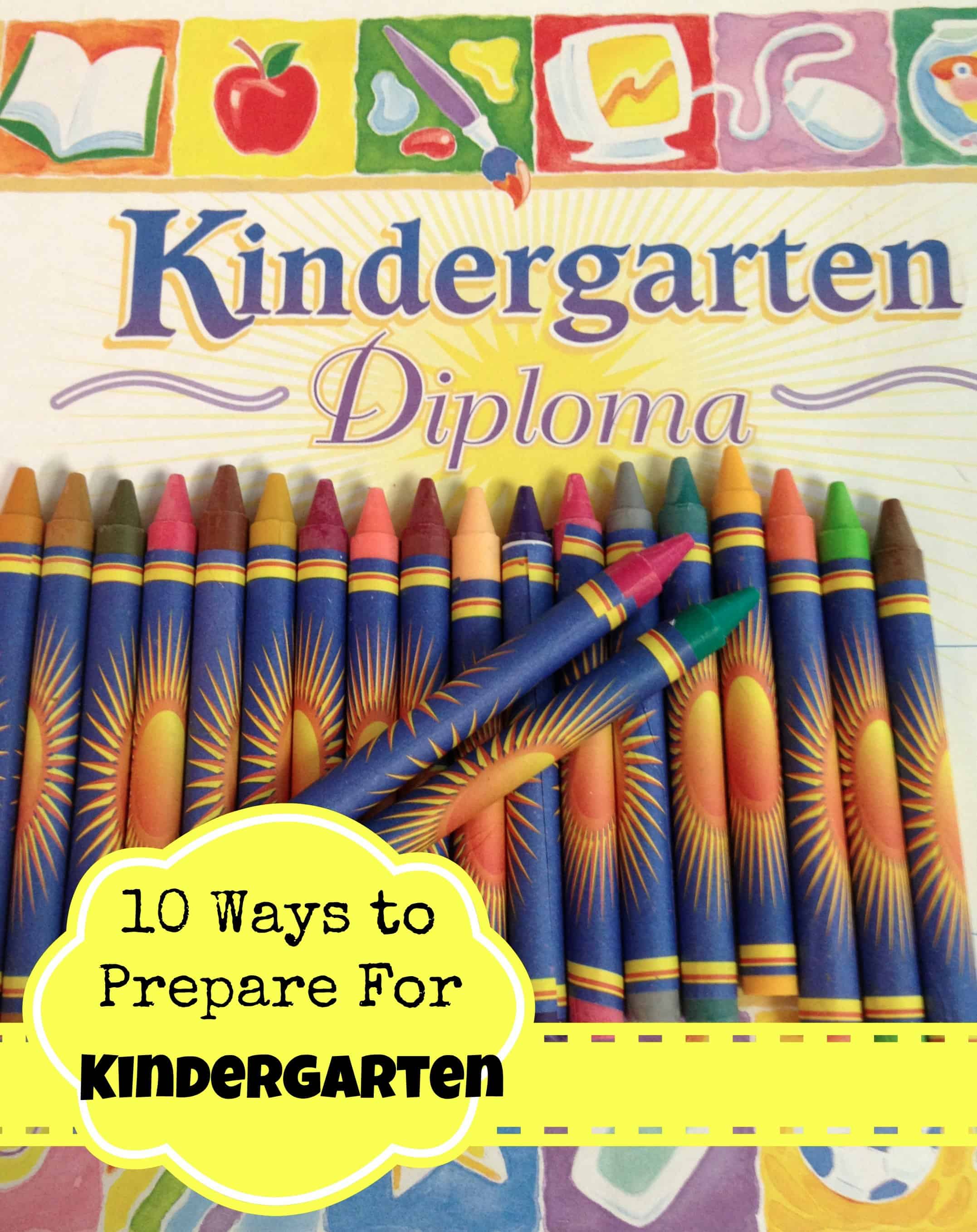preparing for kindergarten activities