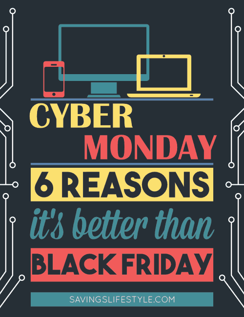 6 Reasons people prefer shopping Cyber Monday over Black Friday. A few actually help you save time, money and your sanity!