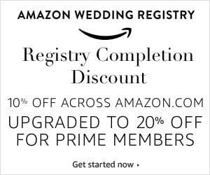 Amazon Wedding Registry Discount