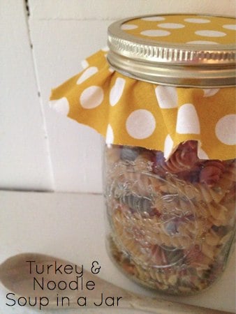 Turkey and Noodles Soup Gifts in a Jar