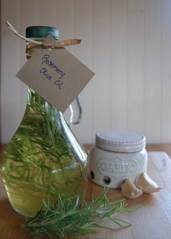 Homemade Rosemary Infused Olive Oil