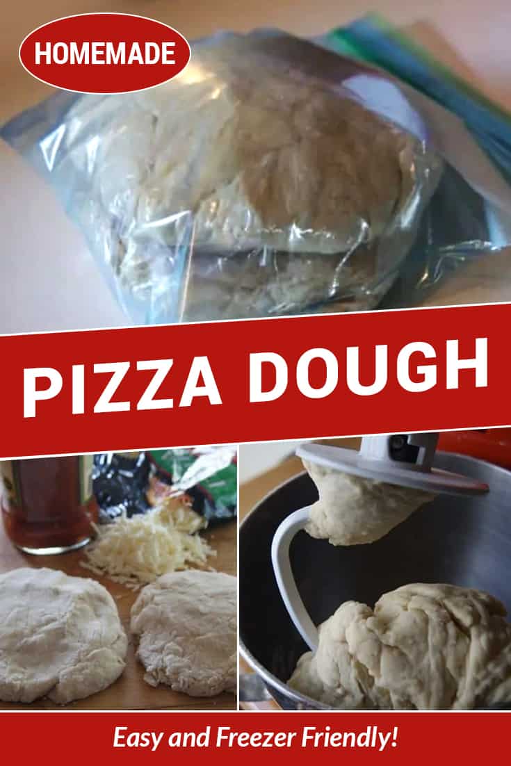 This homemade pizza dough recipe makes a soft and chewy dough. You can make ahead and freeze the dough to use for later.  via @AndreaDeckard