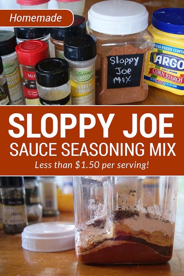 Homemade Sloppy Joe Sauce Seasoning Mix - Savings Lifestyle