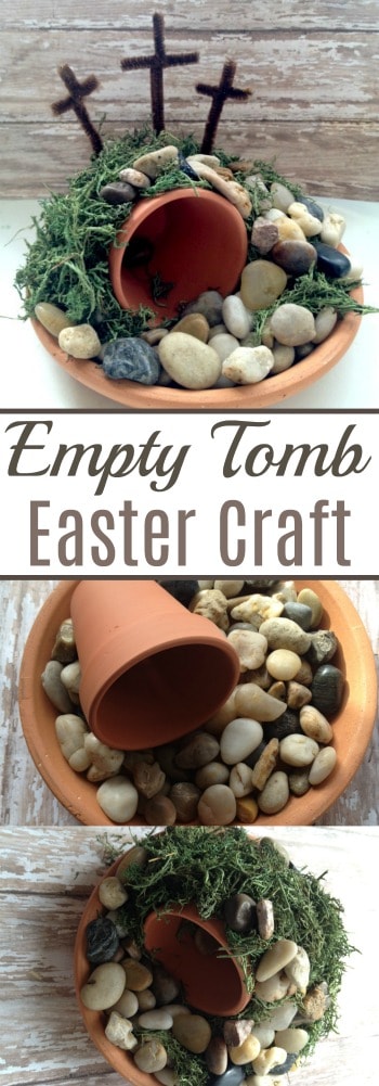 You only need a handful of dollar store supplies to make this Empty Tomb Easter Craft with your kids! What a great way to share the resurrection story!