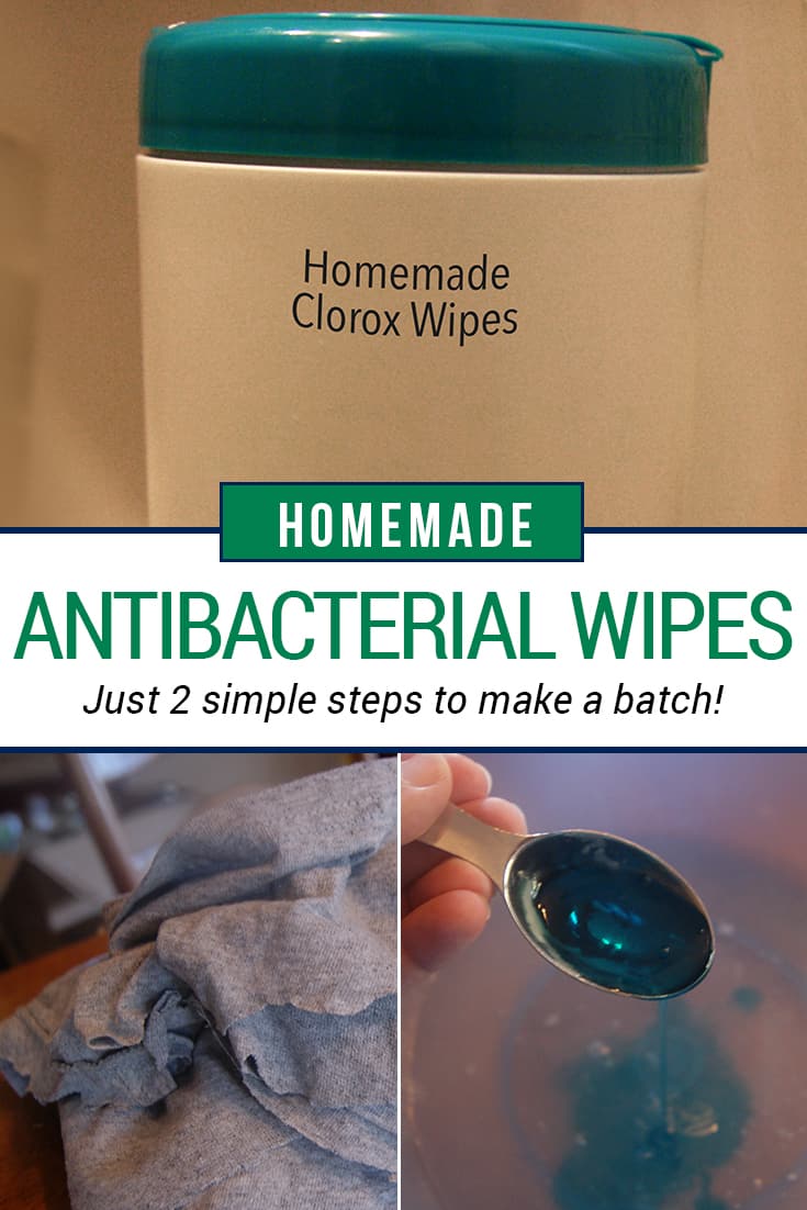 Make your own antibacterial wipes better than Clorox! This is a safer and healthier version to continue to make yourself! via @AndreaDeckard