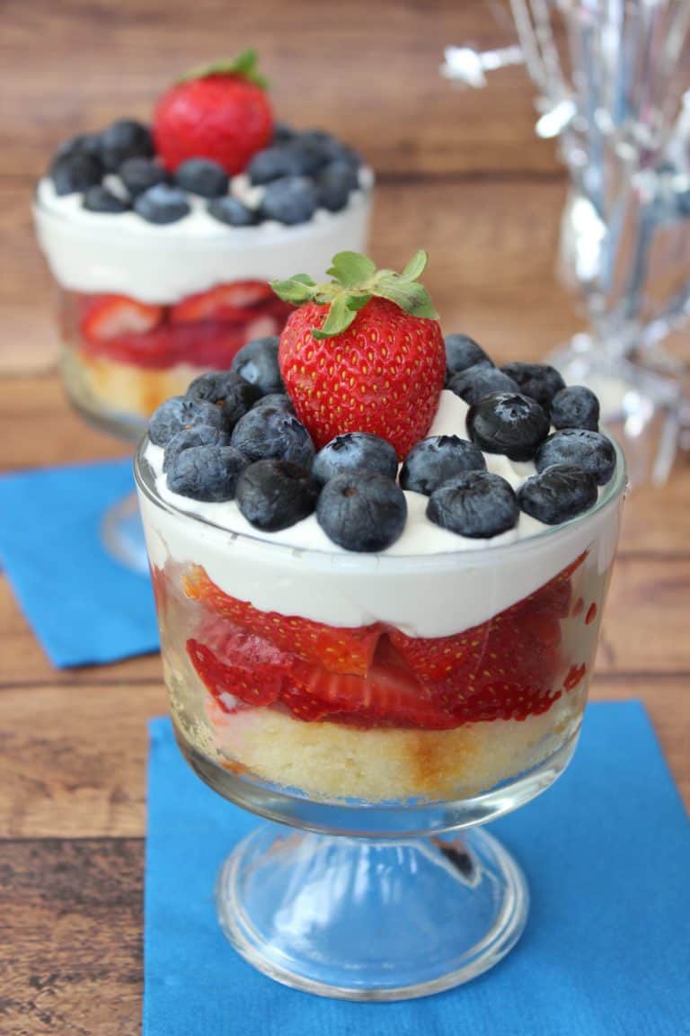 Strawberry Blueberry Pound Cake Trifle - Savings Lifestyle