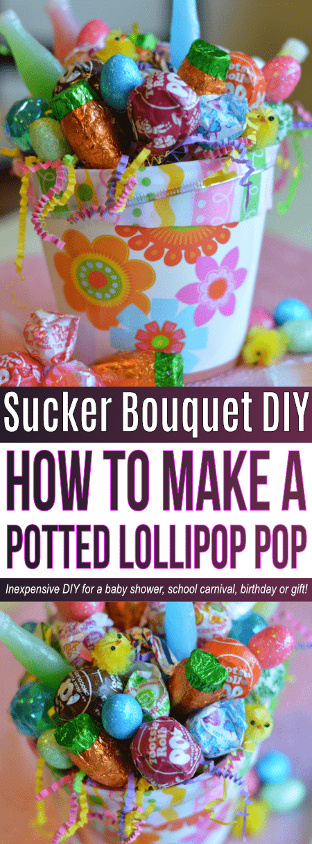 Make a Lollipop Topiary as a Centerpiece for Your Next Party!