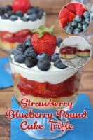 Strawberry Blueberry Pound Cake Trifle