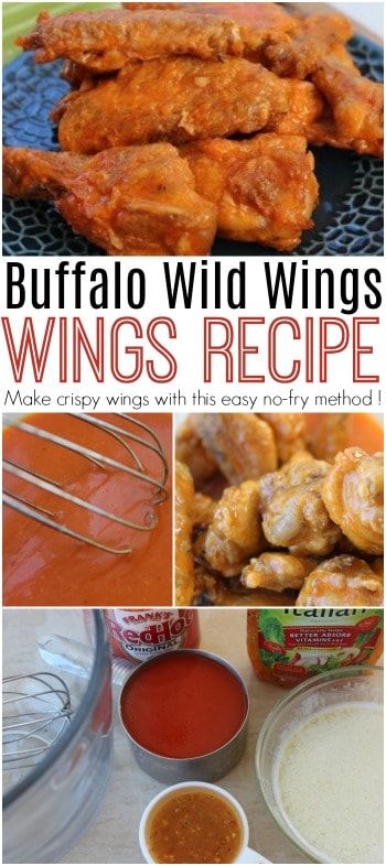 Make crispy wings with this easy no-fry method. Tastes just like the medium traditional wings at Buffalo Wild Wings!