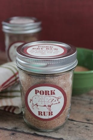 Pork Rub Gift in a Jar
