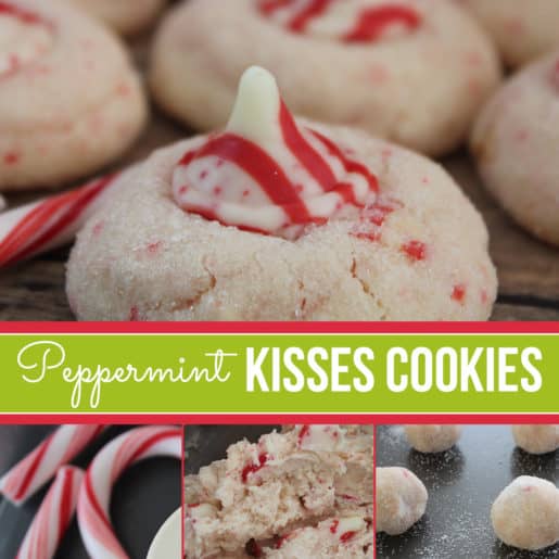 Peppermint Kisses Cookies