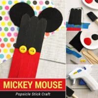 Mickey Mouse Popsicle Stick Craft