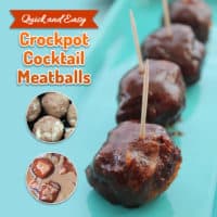 Quick and Easy Crockpot Cocktail Meatballs