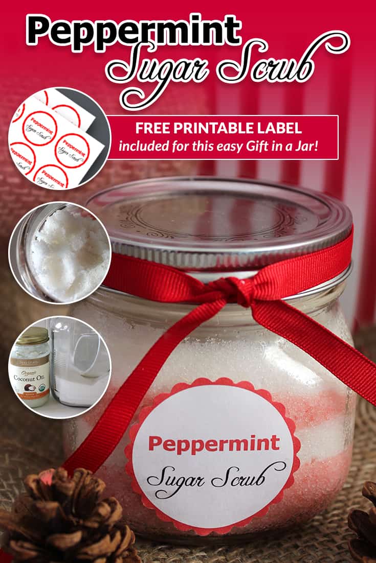 Try this peppermint sugar scrub to REALLY feel the spirit of the holidays! via @AndreaDeckard