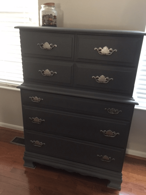 Chalk paint dressers are a great way to refinish a dresser and add new life!