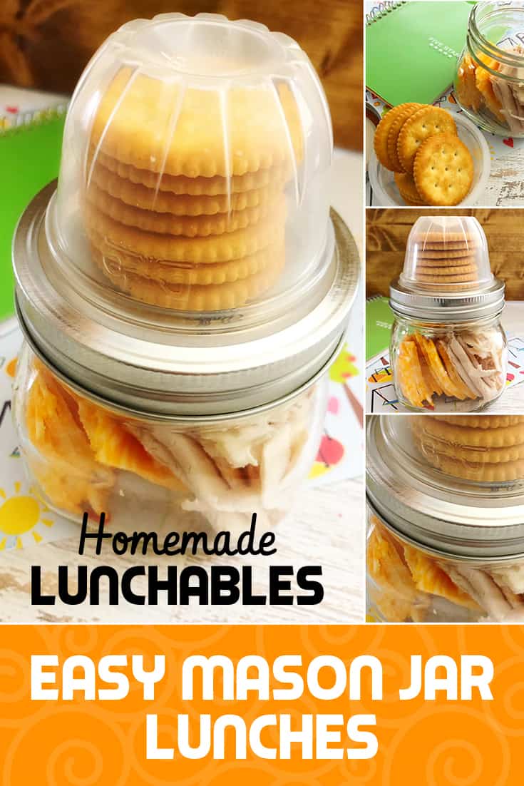 DIY lunchables are a hit with the kids! They are one of many school lunch ideas and work great for a quick after-school snack that can be made in a mason jar. via @AndreaDeckard