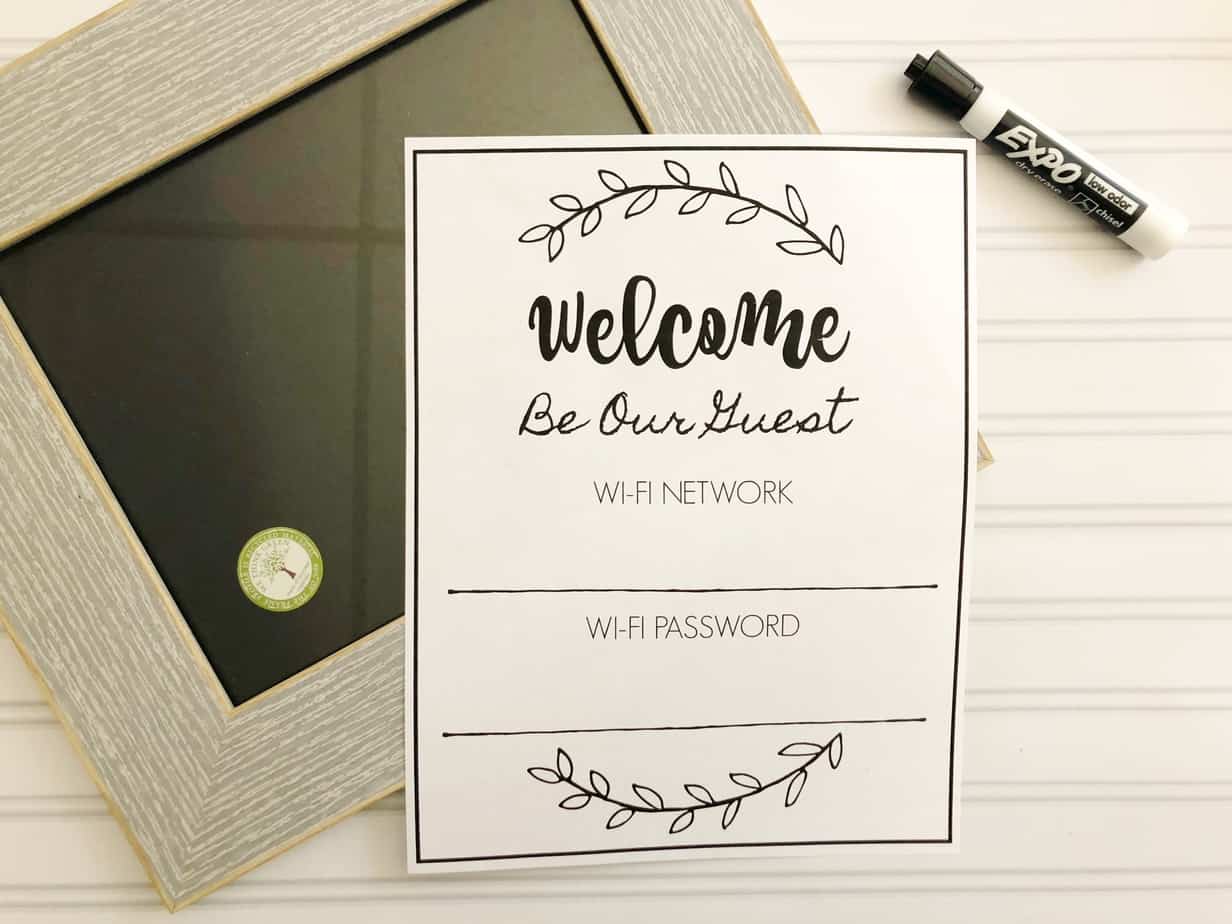 Download WiFi Password Sign - Free Printable Download
