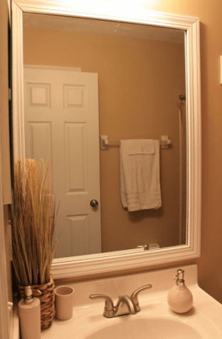 Framed Bathroom Mirror DIY