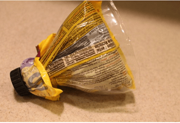 Great Tip to Store Small Open Bags in Pantry