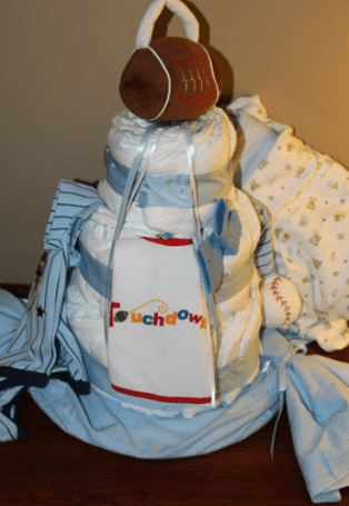 Baby Shower Gift Ideas: Diaper Cakes DIY