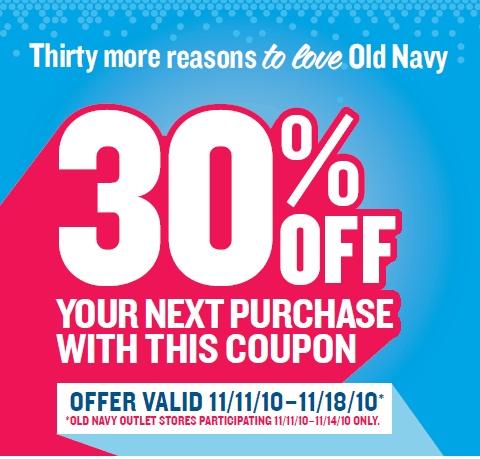 Old Navy 30 - Savings Lifestyle