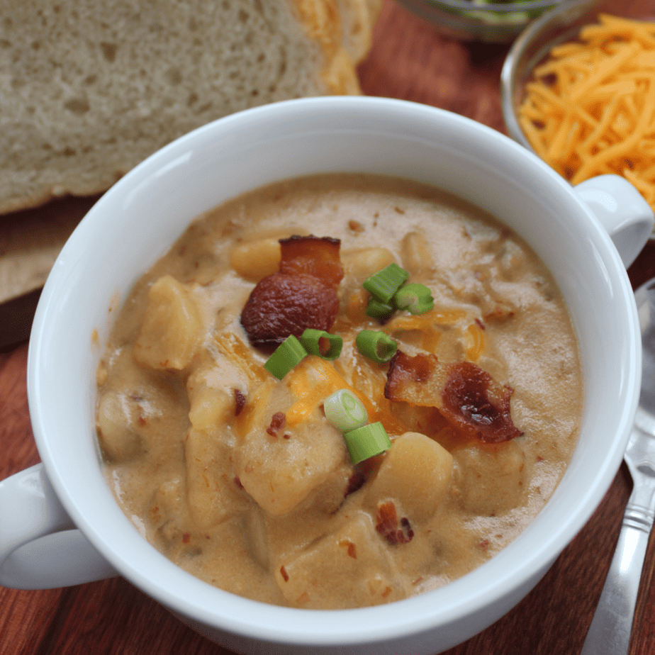 Best Slow Cooker Potato Soup Recipe - How to Make Slow Cooker Potato Soup