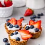 Mixed Berry Granola Cups with Yogurt Recipe